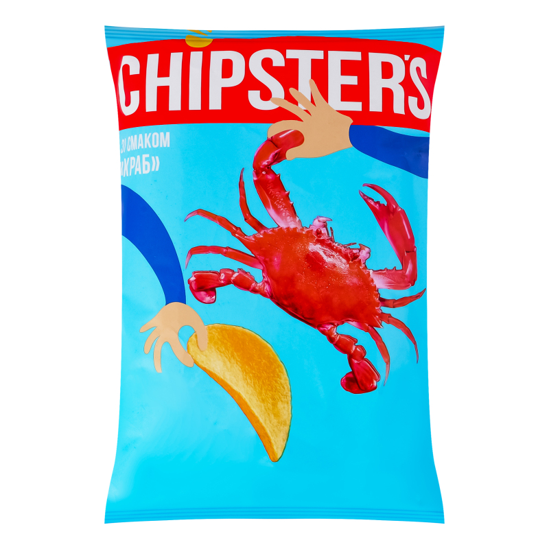 Чипси Chipsters 100г Краб