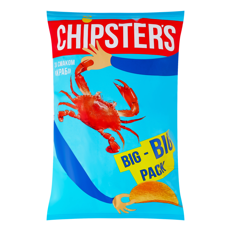 Чипси Chipsters 150г Краб