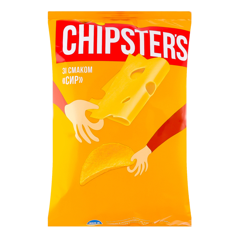 Чипси Chipsters 100г Сир