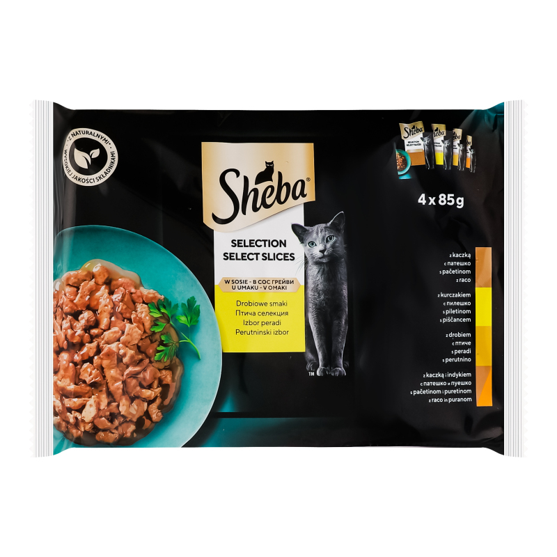 Корм Sheba дк 4*85г Птиця в соусі