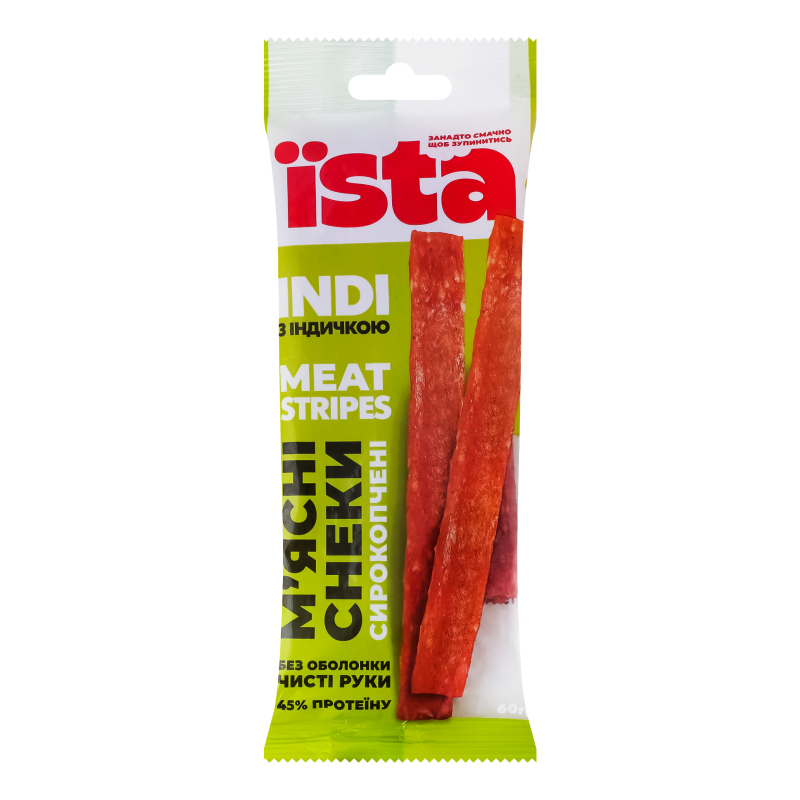 Снеки Їsta с/к 60г Міт страйпс індичка