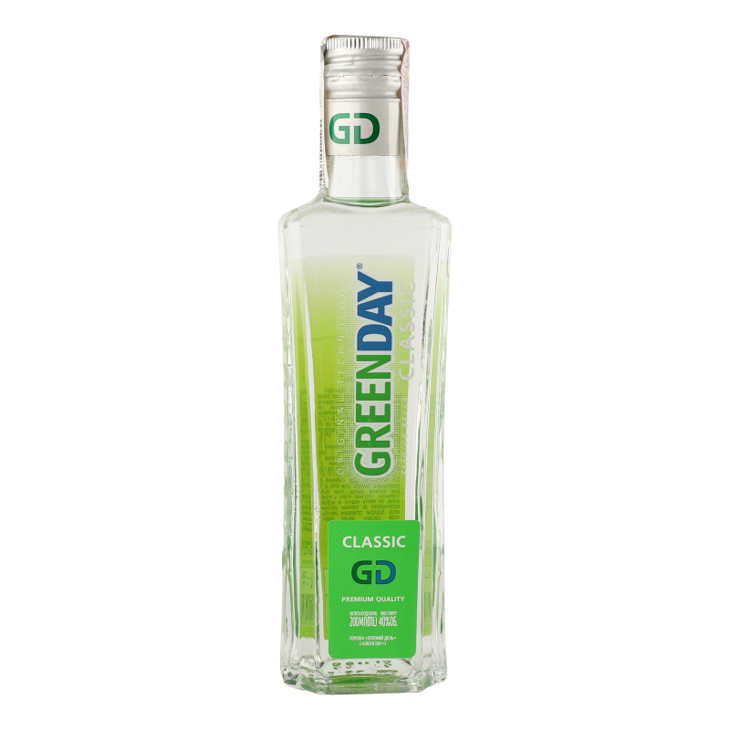 З Горілка Green Day 0,2л Classic 40%