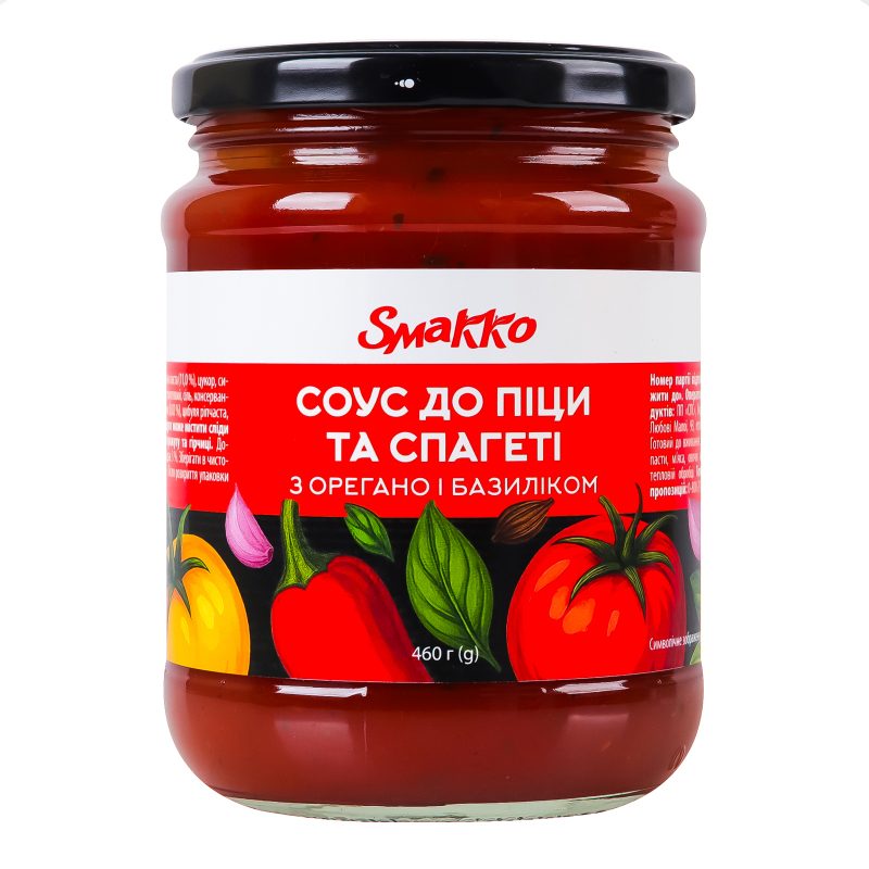 Соус Smakko 460г до піци та спагетті
