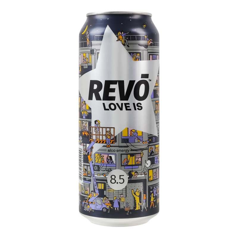 Напій с/алк REVO 0,5л Love is 8,5%