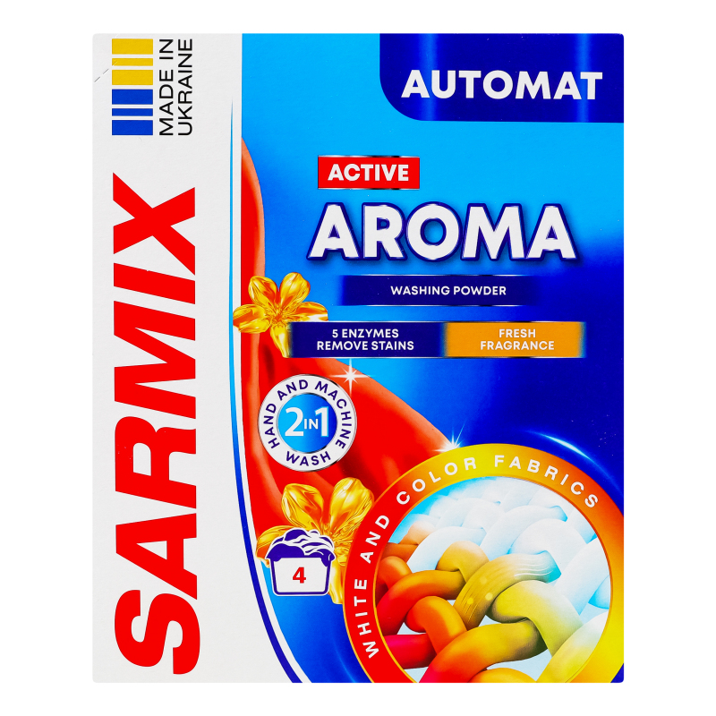 Пральний пор Sarmix 300мл Active Aroma
