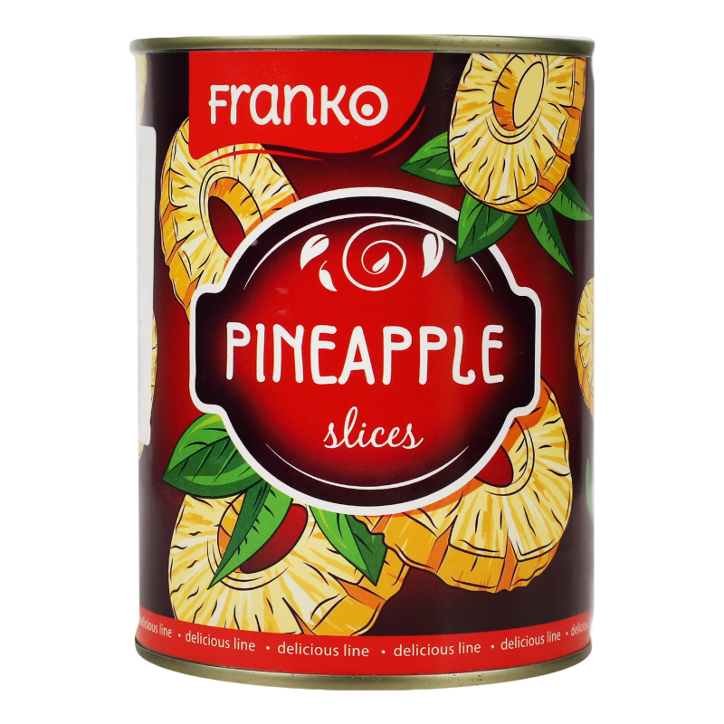 Ананаси Franko 565г Кільця в сиропі ключ