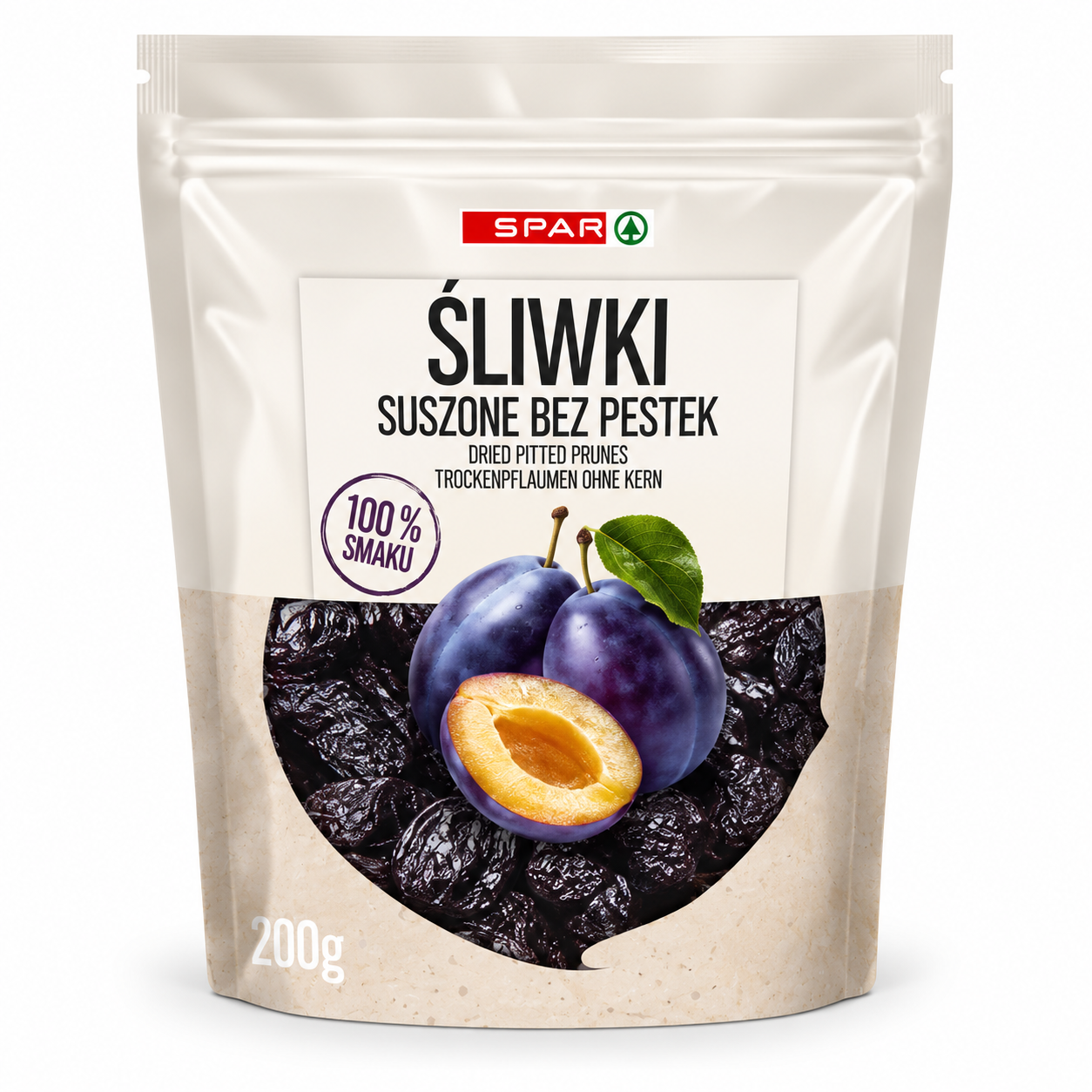Сухофрукти SPAR 200г Чорнослив б/к сушен