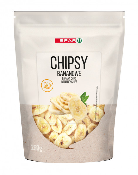 Сухофрукти SPAR 250г Бананові чипси