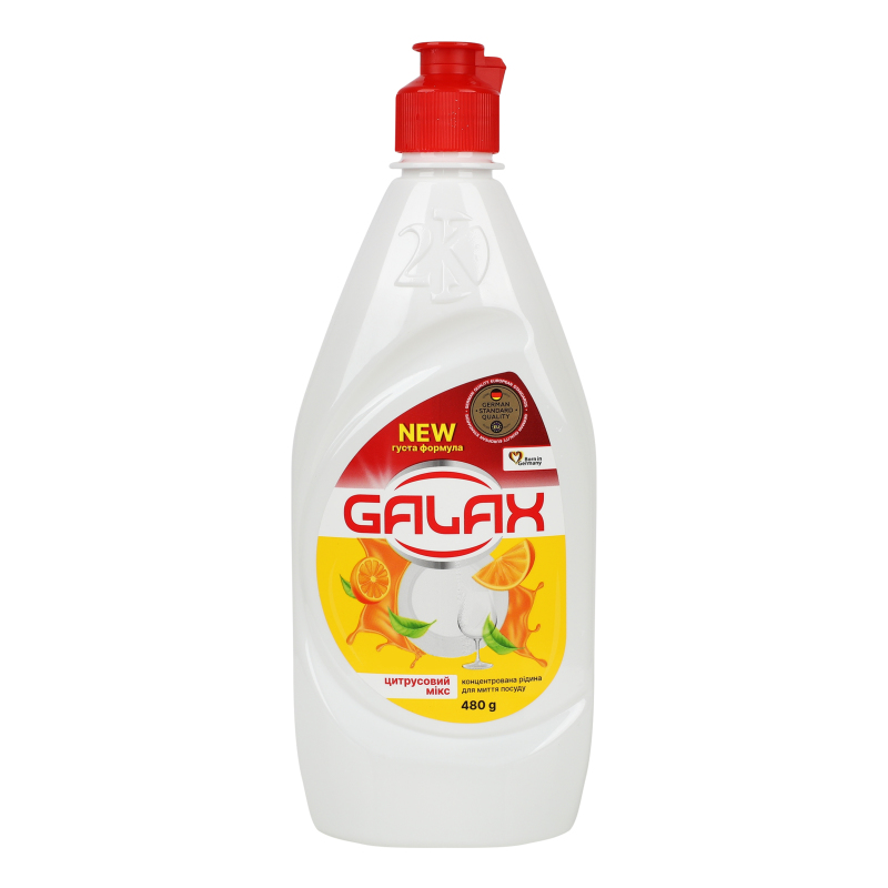 Засіб д/миття посуду Galax 480мл ЦитрусМ