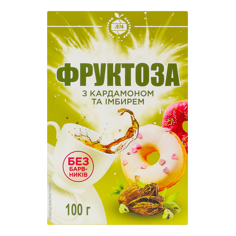 Фруктоза ХПП 100г з кардамоном та імбир