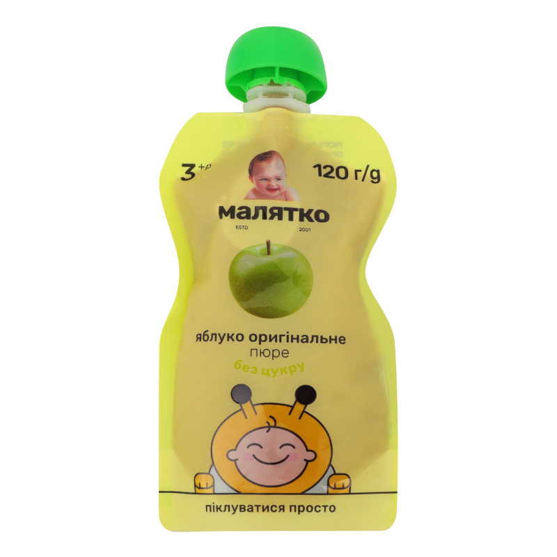 ДХ Малятко Пюре 120г Яблуко б/цукру