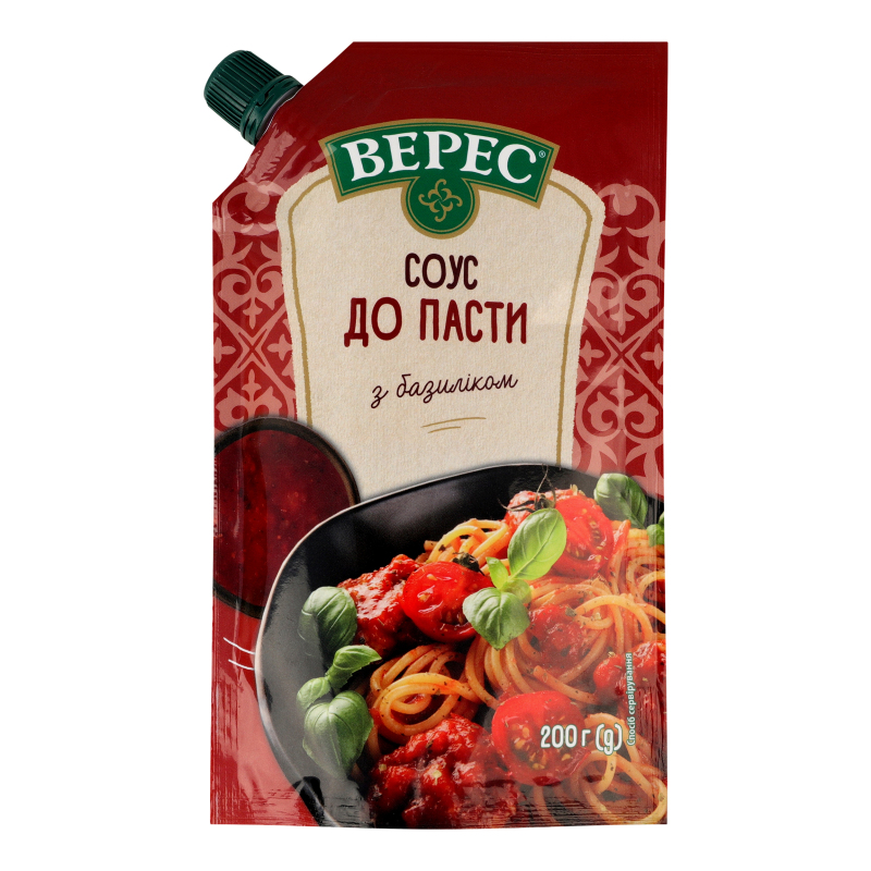 Соус Верес 200г До пасти з базиліком д/п