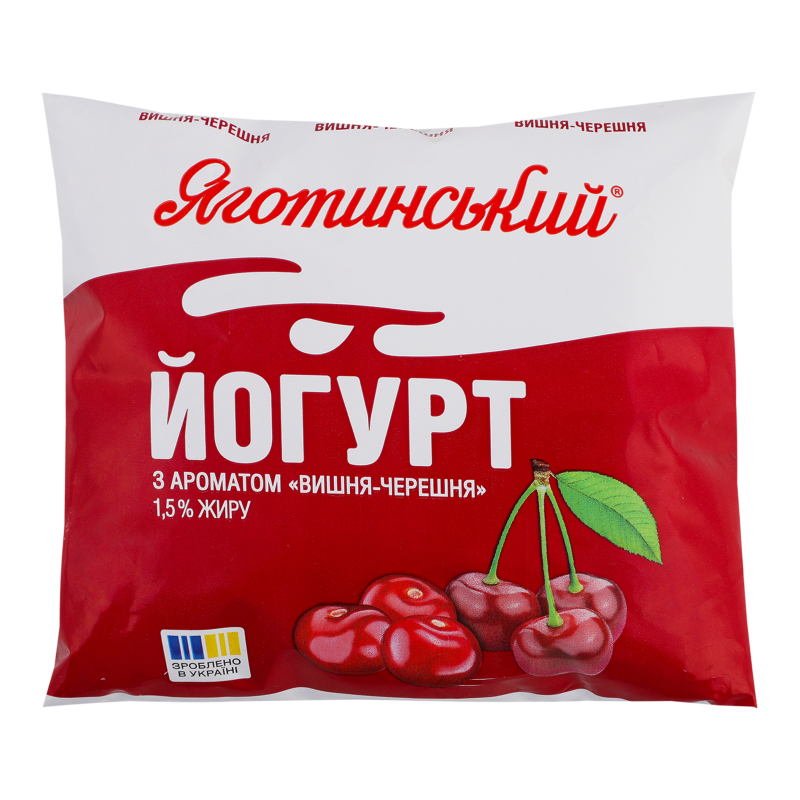 Йогурт Яготинський 1,5% 400г Вишня Череш
