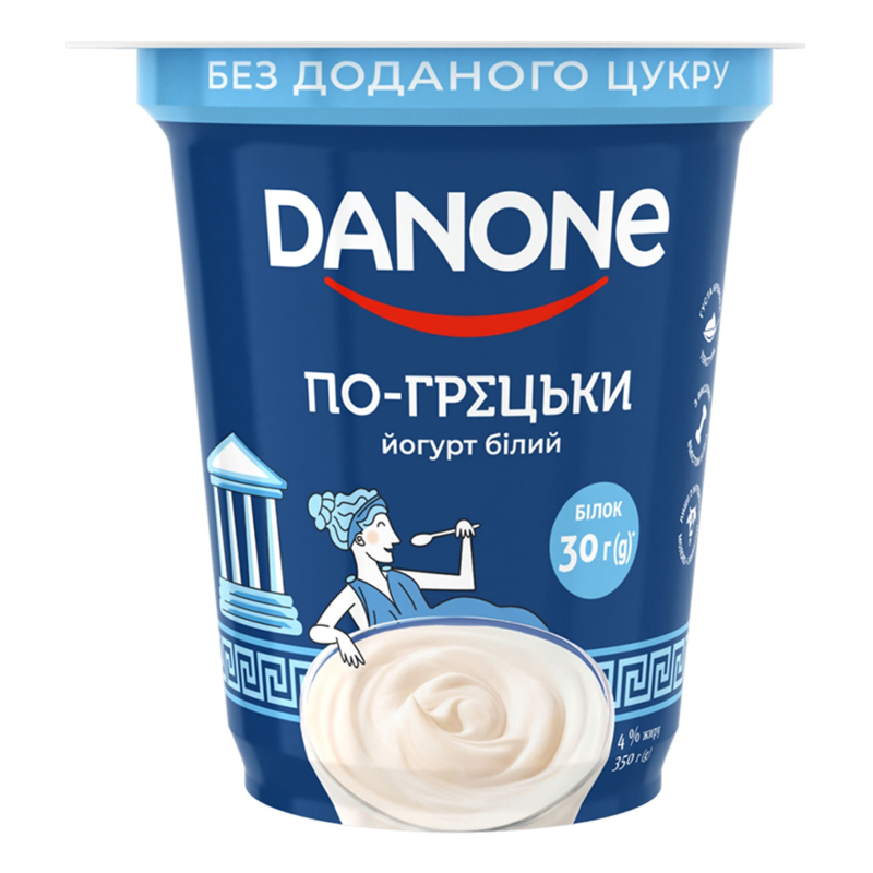 Йогурт Данон 4% 350г По-грецьки ст