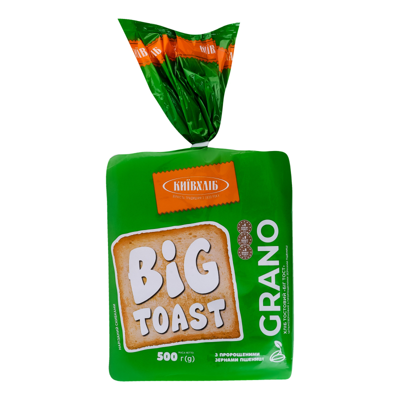 Хліб КиївХліб 500г Тост БігТостGrano