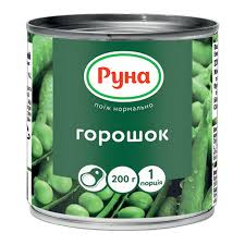 Горошок Руна 200млЗелений Консервов