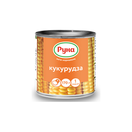 Кукурудза Руна 200г Цукрова консер ж/б