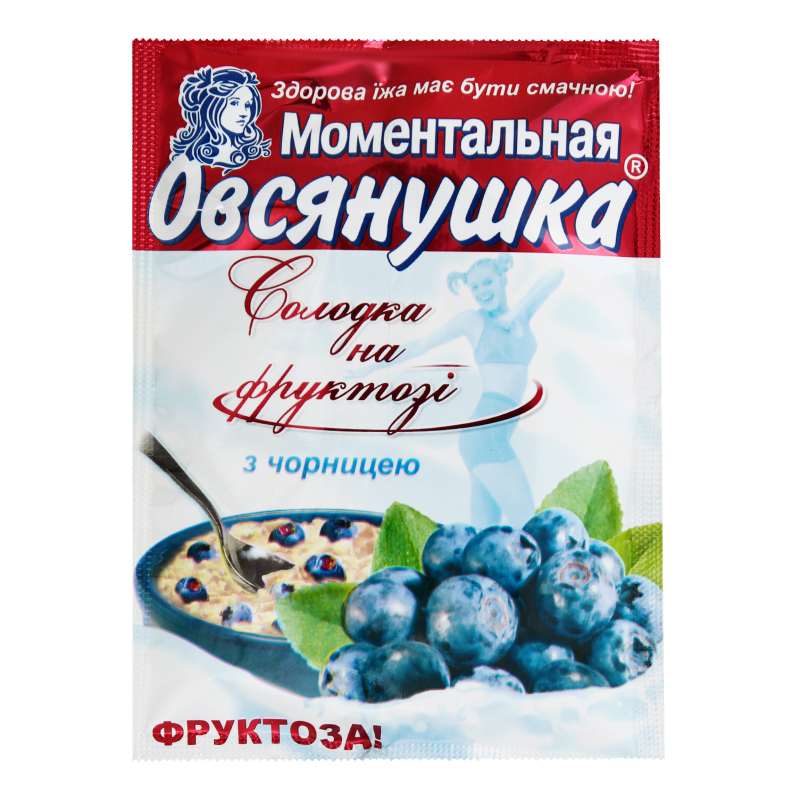 Каша Вівсянушка 40г вівсян фруктоз чорн
