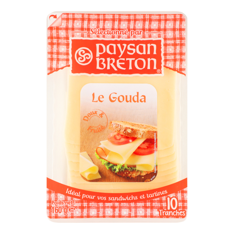 Сир Paysan Breton 48% 160г Гауда слайси