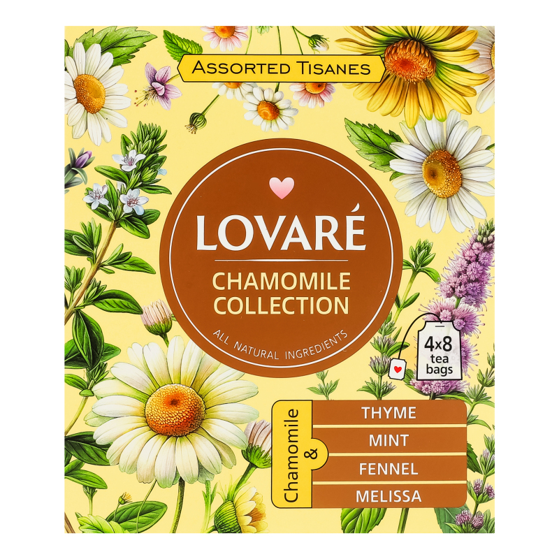 Чай Lovare 32шт*2г Chamomile Collec 4*8п