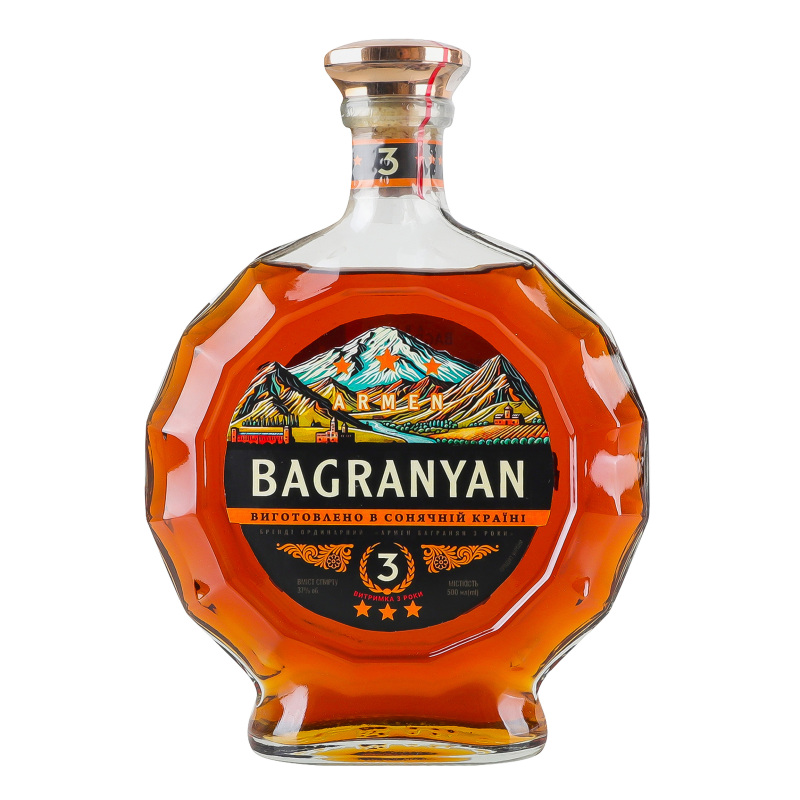 Бренді Armen Bagranyan 0,5л 3* 37%