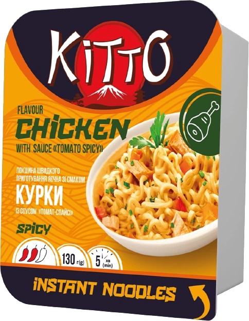 Швид харч Kitto130гЛокшТомат спайсі гост