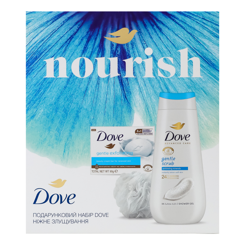 Набір подарунков Dove Ніжне злущування