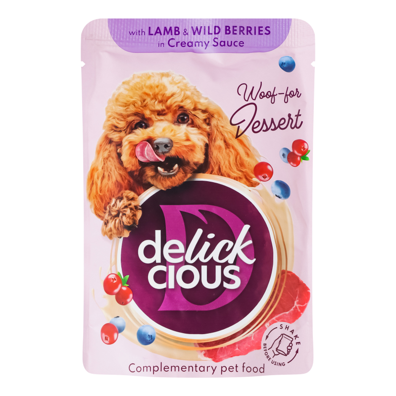 Корм Delickcious дс 80гЯгнятина лісов яг