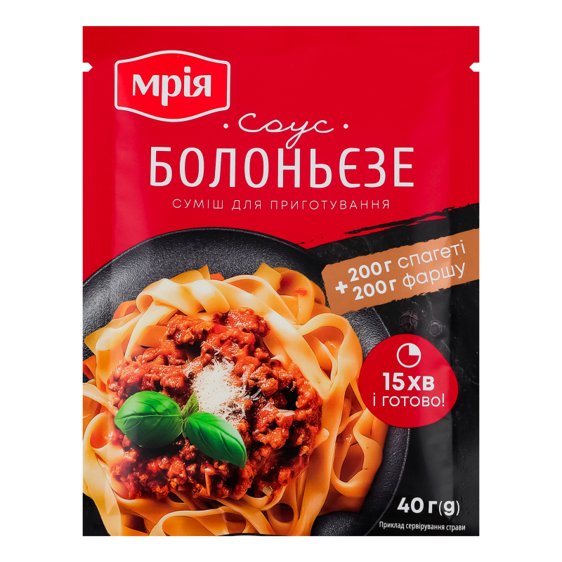 Суміш д/пр Мрія 40г соусу Болоньєзе