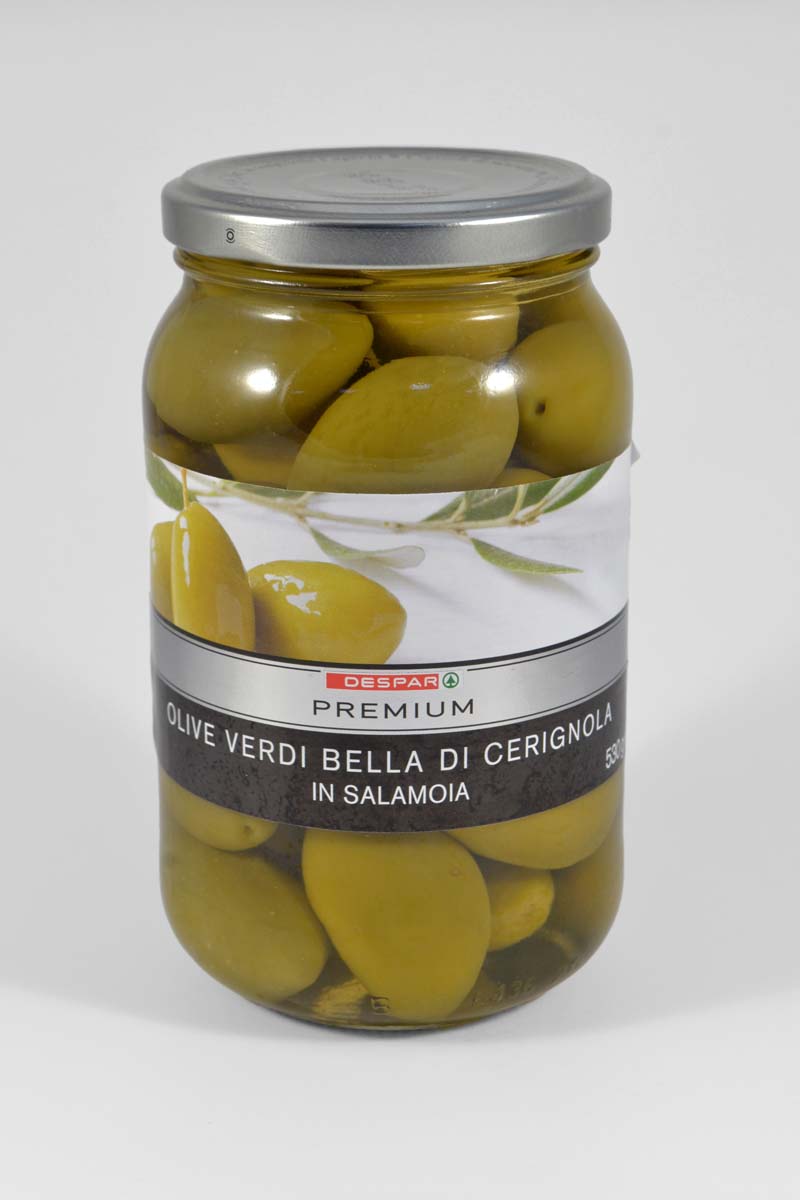 Оливки DESPAR 530гPremiumBellaDiCerignol