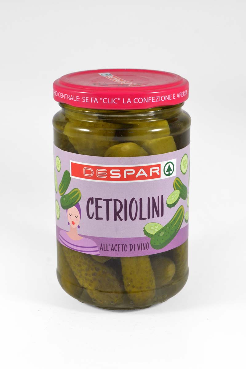 Огірки DESPAR 300г Корнішони мариновані