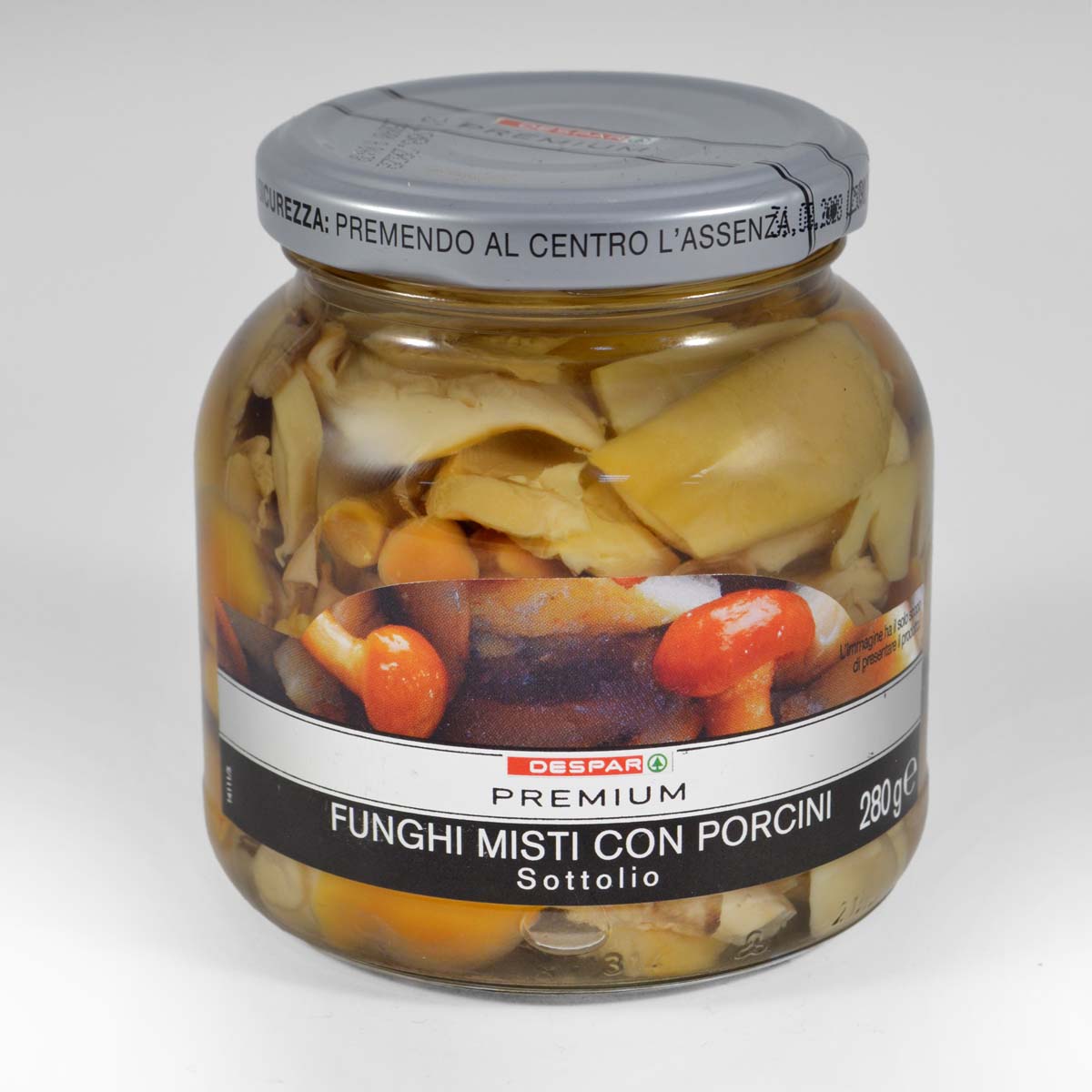 Гриби DESPAR 280г Асорті з печериць/біл