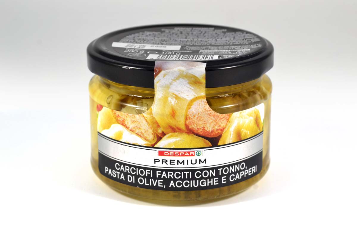 Артишоки DESPAR 230г фарш тунцем олив