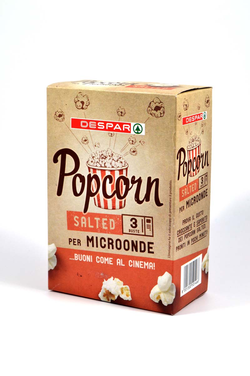 Попкорн DESPAR 3*90г сіль д/мікрохвил