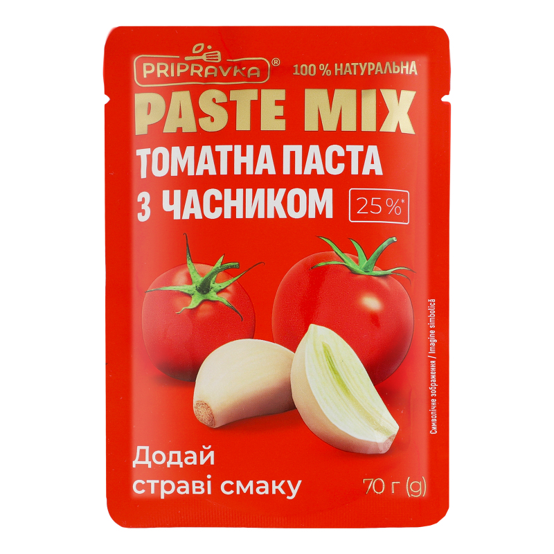 Паста Приправка 25% 70гТомат З часником