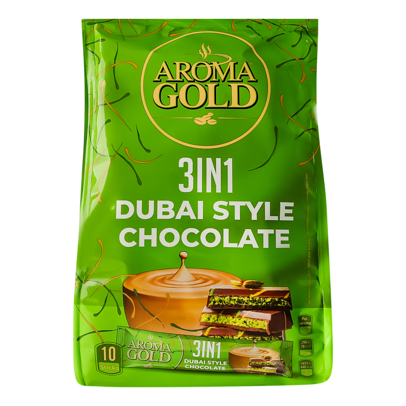 Напій кав AROMA GOLD 16г*10 Dubai 3в1