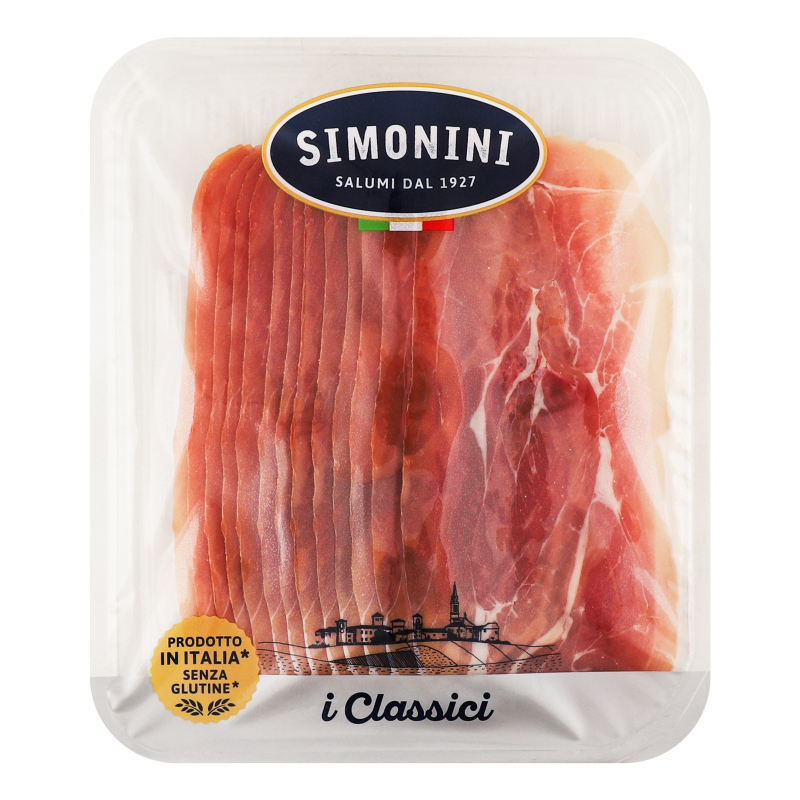 Шинка SIMONINI с/в 200г Прошутто нарізка