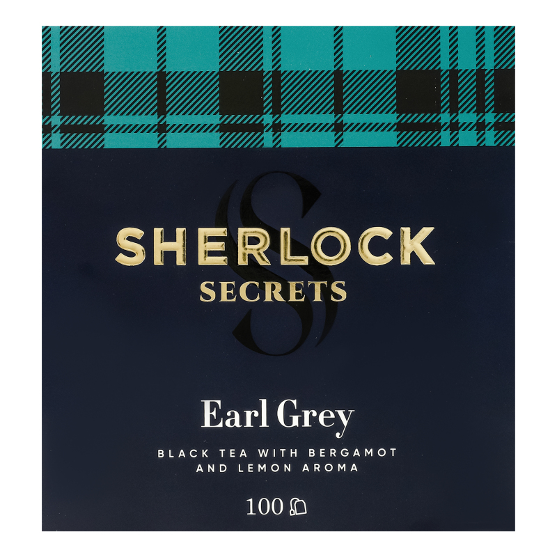 ЧайSherlock100шт*2г Ерл Грей чор аром