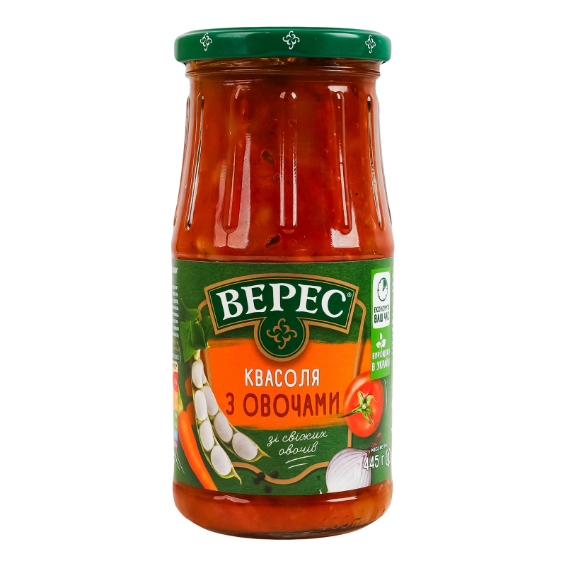 Квасоля Верес 445г З овочами с/б