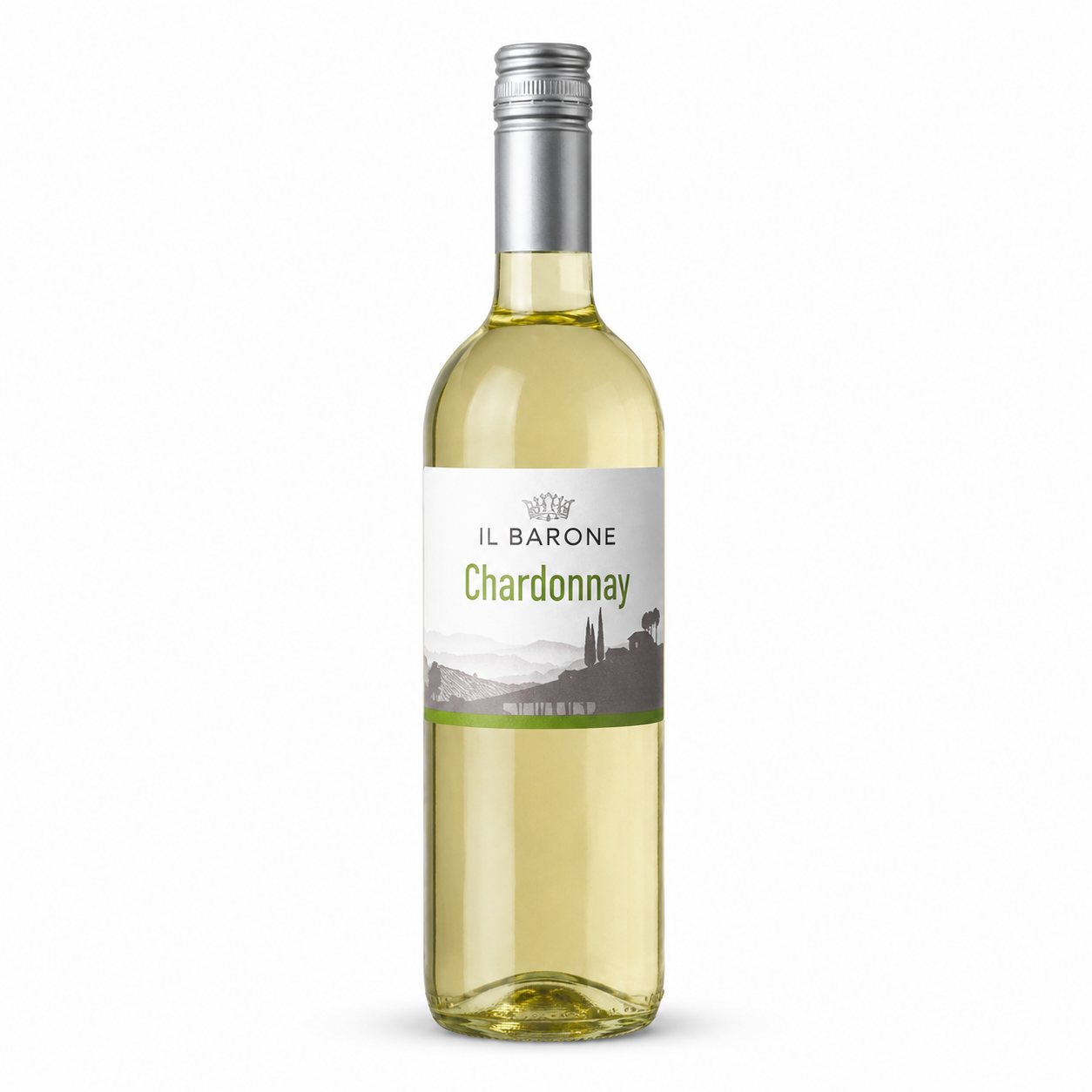 Вино IL Barone 0,75л Chardonna б сух 12%