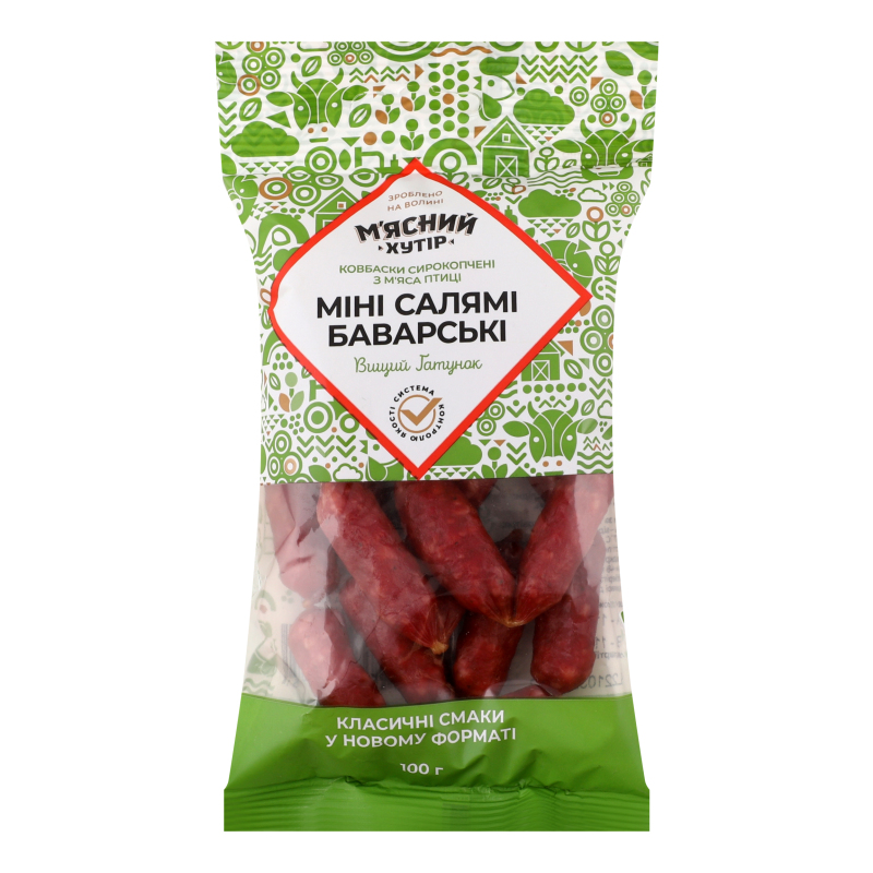 Ковб МяснийХутір с/к100гМініБаварськСал