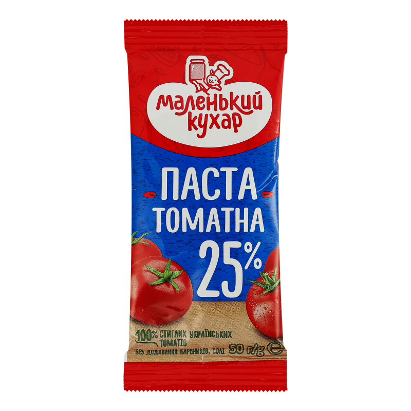 Паста Маленький кухар 25% 50гТоматна м/у