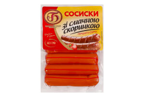 Сосиски БогодухівськийМК 280г зі скорин
