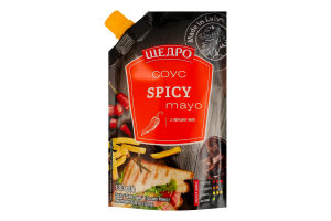 Соус Щедро 180г Spicy Mayo з перцем чилі
