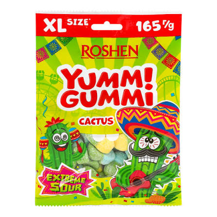 Цукерки ROSHEN 165г YummiGummiCactus