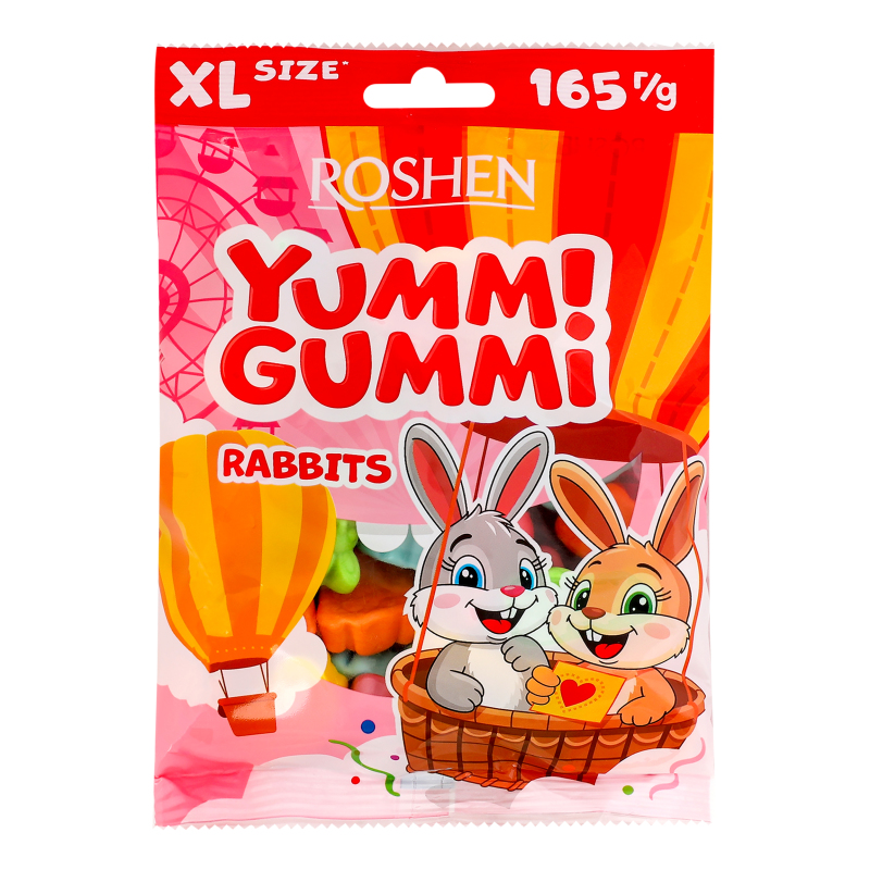 Цукерки ROSHEN 165г YummiGummiRabbits