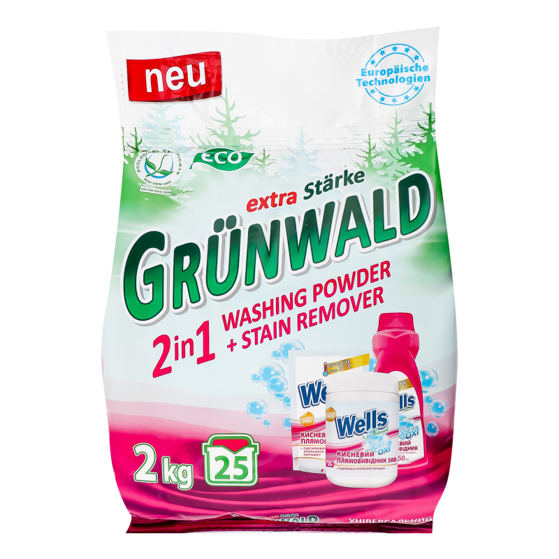 Пр.порош Grunwald 2кг 2in1Універсальний