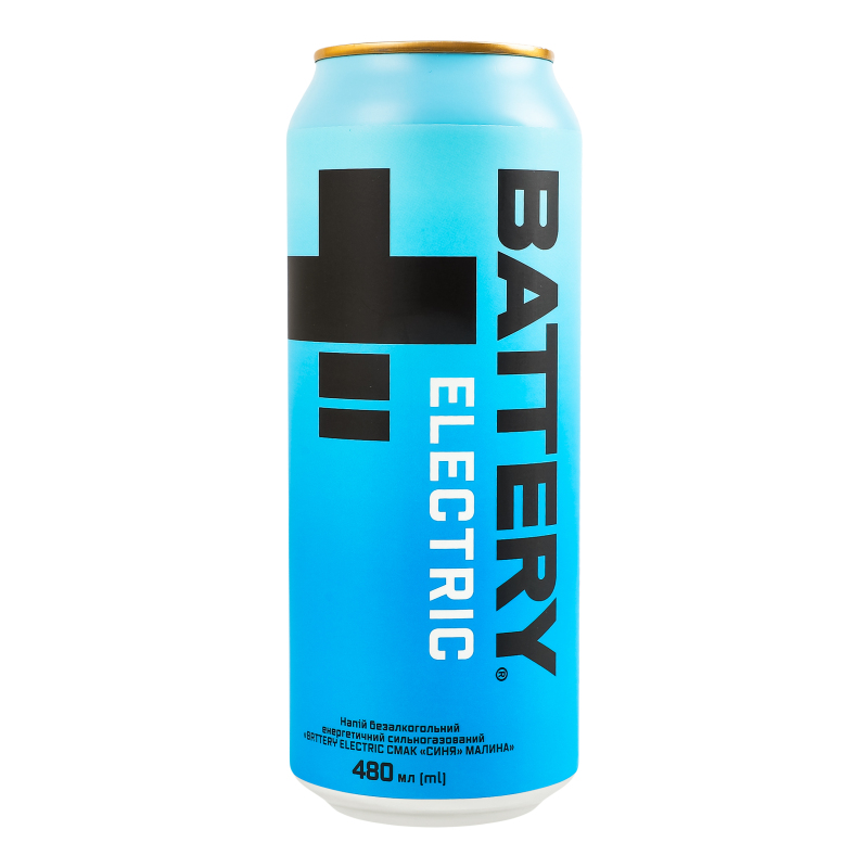 Напій енерг Battery 0,48л Синя Малина жб