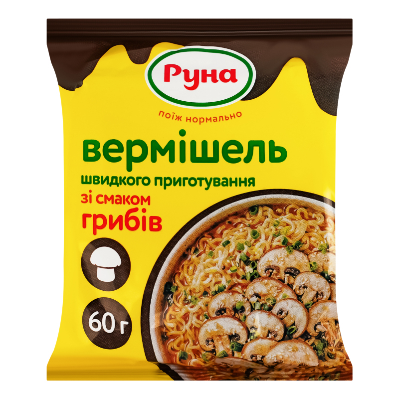Шв Харч Руна 60г Вермішель Гриби