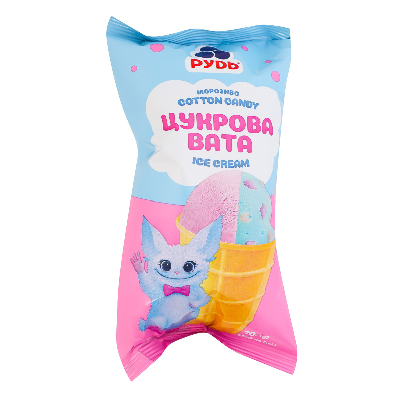 Морозиво Рудь в/с 70г Цукрова вата